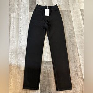 🖤NWT Filippa K Black Organic Cotton Tapered Jeans